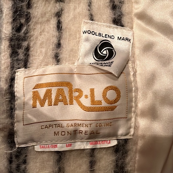 Wool blend striped coat MCM - Picture 4 of 8